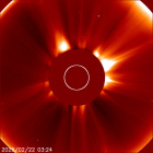 Latest LASCO C2 image of the Sun