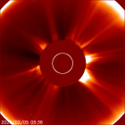 Latest LASCO C2 image of the Sun