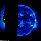 Click for time-lapse image of the sun